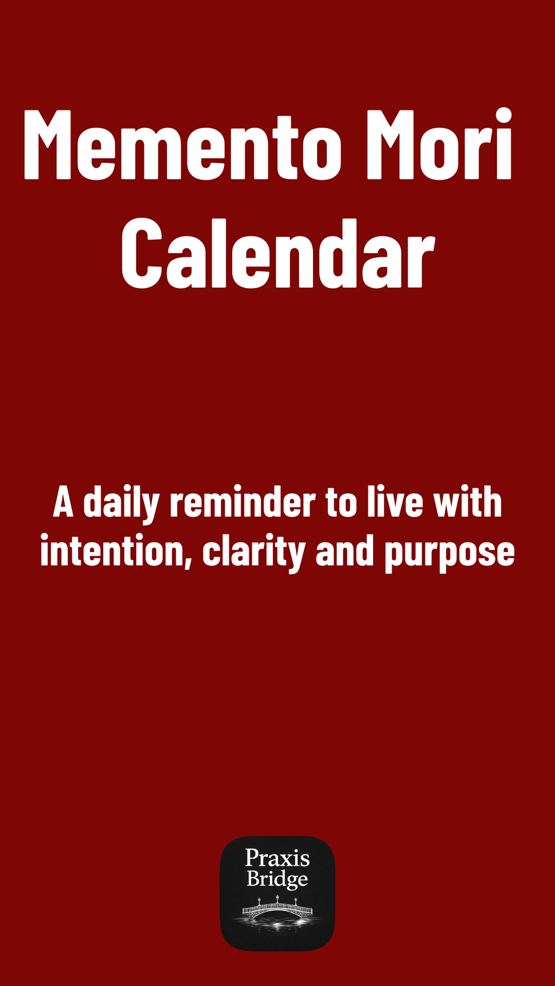 Memento Mori Calendar